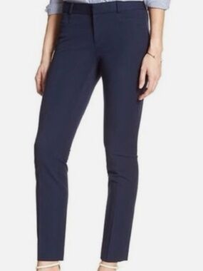 BANANA REPUBLIC WOMENS NAVY SLOAN PANTS SIZE 4